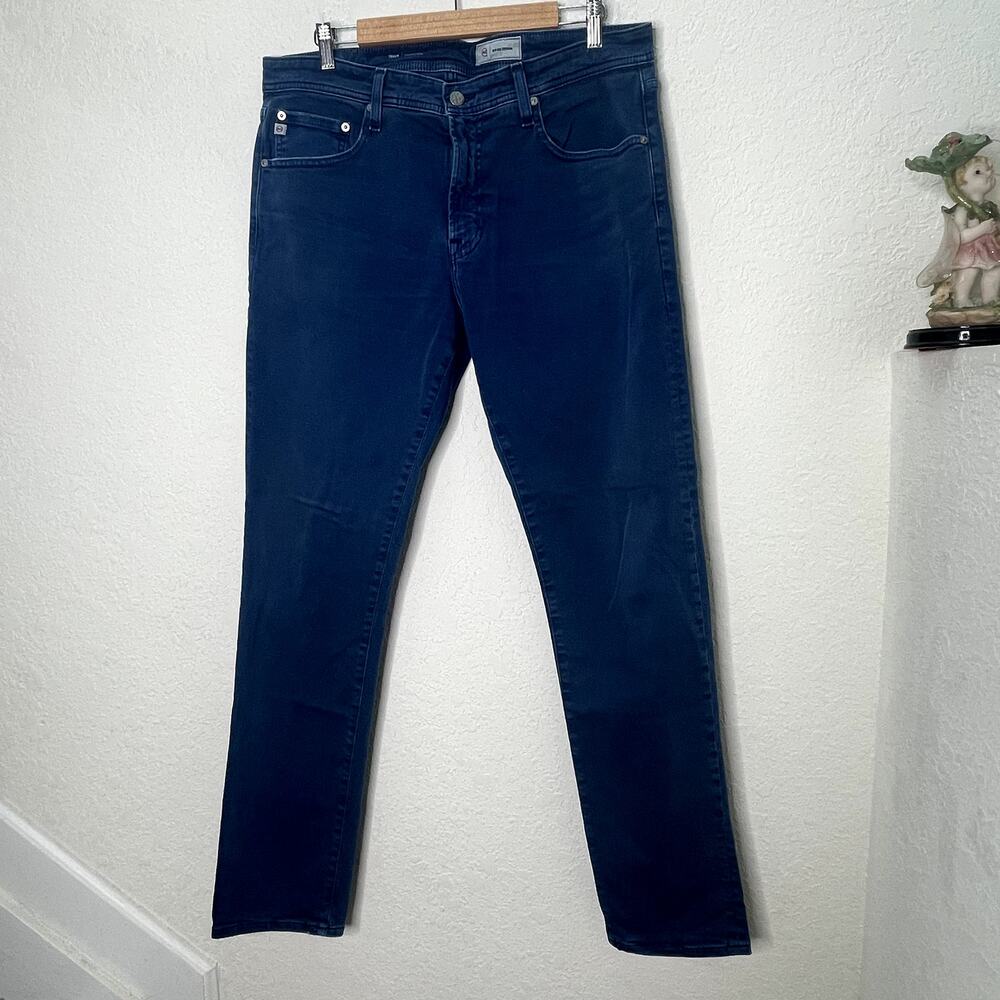 AG Adriano Goldschmied Tellis Modern Slim Jeans Mens 34x32 Blue Stretch Denim